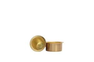 Ornate Brass Dabara Set for South Indian Filter Coffee Traditional Tumbler Saucer Set for Home Cafe <b>Kitchen</b> Gift Use - Product Image 3