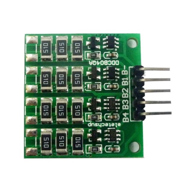 BSSY)BMS With Balanced 1S 2S 3S 4S Li-ion/LiFePO4 Battery Charge Module Polymer 3.6 7.2 10.8 14.4 4.28.4 12.6 16.8V DDCB04QA