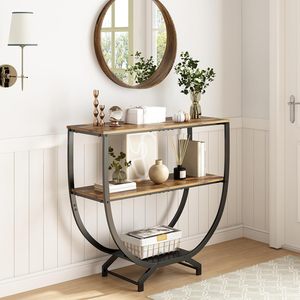 Bàn điều khiển công nghiệp 3 tầng lối vào ghế sofa đồ nội thất phòng khách hành lang lối vào lưu trữ Bàn cà phê - Product Image 5