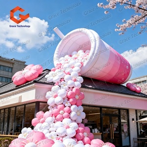 Decoraciones Florales Inflables Más Vendidas, Decoración de Flores Inflables Gigantes para Publicidad en Cafeterías al Aire Libre - Product Image 3
