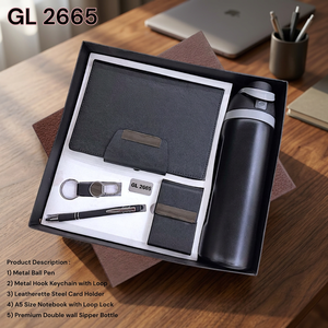 Premium Olivia 10-Piece <b>Office</b> <b>Gift</b> Set Metal Pen Mobile Stand Card Holder Stationery Stand 750ml Water Bottle (Personalization) - Product Image 4