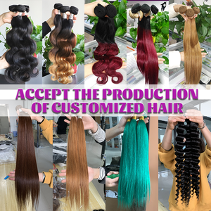 Bó Tóc Người SDD Giao Hàng Thả Vận Chuyển Với Tóc Người Nguyên Bản Thẳng Xương Màu Ombre 4/27 Kèm Kẹp - Product Image 6