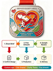 Medallas Personalizadas para Eventos Benéficos, Diseño Personalizado, Premios Metálicos para Finalistas, Medallas Deportivas Personalizadas con Cinta, Servicio de Diseño Gratuito - Product Image 6