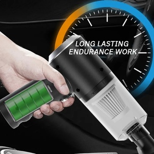 Mini Aspiradora Automática de 120W, Aspiradora de Mano Inalámbrica con Carga USB, Colector de Polvo Húmedo y Seco para Limpieza de Autos Pequeños - Product Image 4