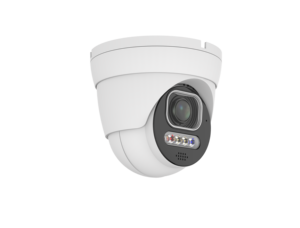 Caméra IP Dôme Turret Eyeball 8MP AI+ ISP 1/1.8" à Faible Luminosité avec Détection et Reconnaissance Faciale, <span class=keywords><strong>Analyse</strong></span> du Nombre de Personnes et Dissuasion Active - Product Image 1