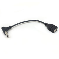 Câble d'extension USB 2.0 mâle vers femelle à angle droit de 90 degrés pour PC, équipement industriel et autoradio