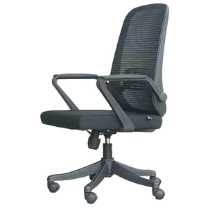 Chaise inclinable pivotante moderne à dossier haut Mobilier de bureau de qualité avec accoudoirs ergonomiques réglables Chaise de travail bon marché en tissu maillé - Product Image 2