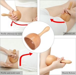 Outils de Massage de thérapie Yukmin Drainage lymphatique outils corporels en bois pour le soulagement de la douleur musculaire mise en forme du contour du corps Anti-Cellulite - Product Image 4