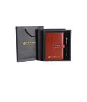 Set de cahiers A5 à couverture rigide en cuir PU de luxe personnalisé Agenda PVC Stylo imprimé Logo personnalisé Cadeau pour les amateurs de papeterie