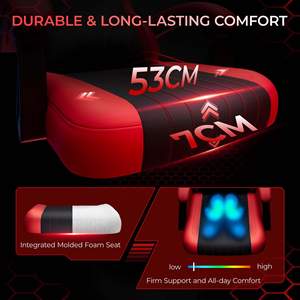 <span class=keywords><strong>Fauteuil</strong></span> de jeu en cuir rouge personnalisé, pivotant, à dossier haut, style course, pour ordinateur, vente en gros - Product Image 3