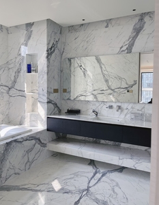 Dalles de marbre blanc Calacatta italien pour plans de travail de cuisine, comptoirs de salle de bain, revêtements de sol, murs, salle à manger, villa, salon, imperméables - Product Image 2