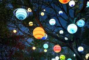 Lámpara de césped para jardín, galería de arte, luces de Luna, decoración de luz de paisaje de Villa, bola luminosa de Marte - Product Image 2