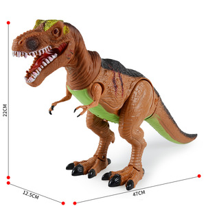 Jouets de dinosaures réalistes du monde jurassique, télécommandés électriques, qui marchent et chantent - Product Image 4