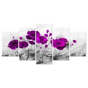 Cuadro Decorativo Moderno de 5 Piezas en Lienzo de Alta Calidad con Arte Floral para Pared - Product Image 4