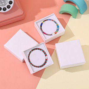 A1 Solid Color White Print Cardboard <strong>Paper</strong> Jewelry Box Small <strong>Bracelet</strong> Children'S <strong>Bracelet</strong> Packaging Box Jewellery Gift Box - Product Image 1
