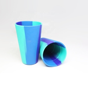 Giá rẻ Made in Trung Quốc đa năng hỗn hợp màu tie-dye <span class=keywords><strong>Silicone</strong></span> <span class=keywords><strong>cup</strong></span> với tùy chỉnh màu sắc lý tưởng cho nóng và lạnh đồ uống - Product Image 1