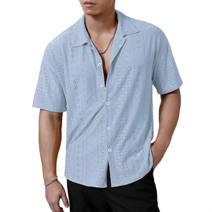 Camiseta Casual para Hombre, Verano 2026, Estilo Europeo, Transpirable, Cuello Redondo, Color Sólido, Cómoda, para Adultos, Venta al Por Mayor, Personalizable - Product Image 3