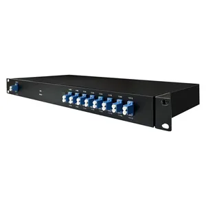 1U şasi CWDM 8ch 1470-1610nm Fiber optik alıcı/verici Mux/Demux Fiber optik WDM ekipmanı