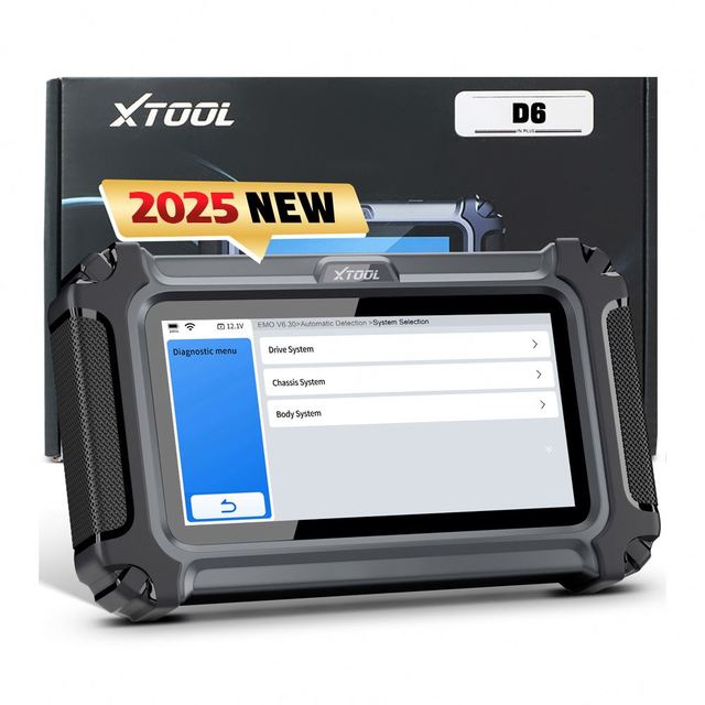 D6 All Systems Diagnostic Tools CAN FD FCA OBD2 Scanner Code Reader Auto VIN 15+ Reset Car Scanner Diagnostic Machine