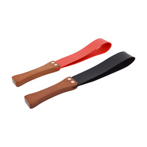 Frusta in Legno Massello e Pelle PU per Giochi SM, Addestramento, Punizione, Spanking e Dispositivi di Tortura - Product Image 5