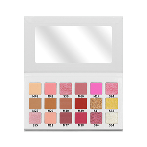 Palette de fards à paupières vegan mate, grande taille, 18 teintes, résistante à l'eau et longue tenue, avec logo personnalisé pour marque privée - Product Image 2