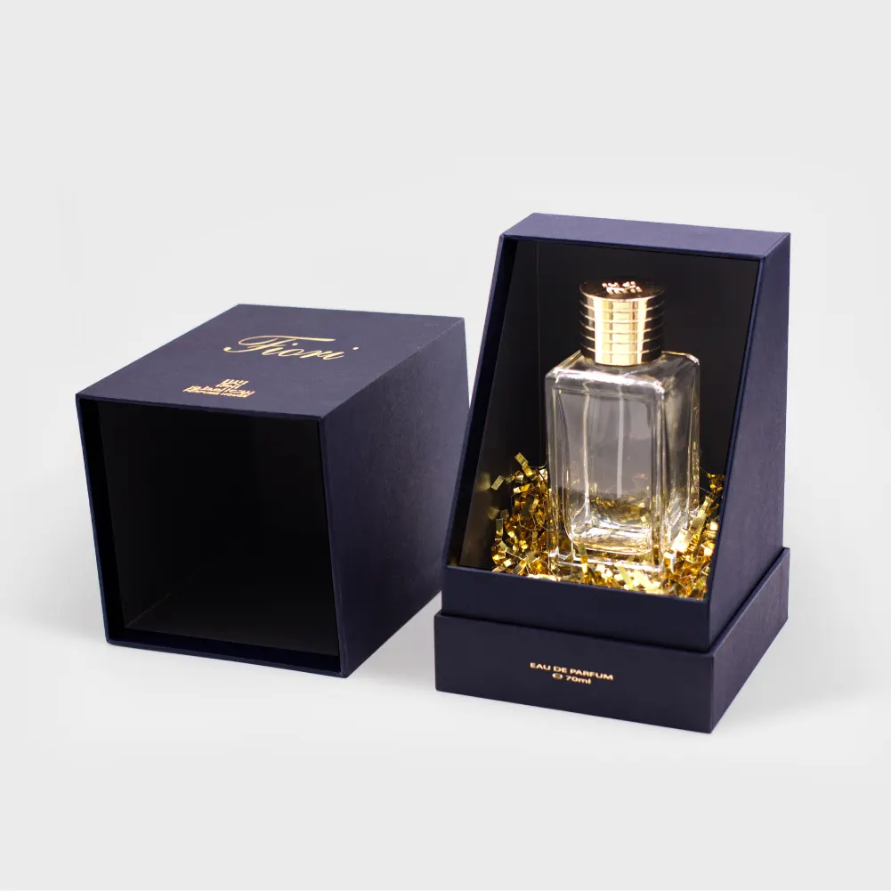 Botol parfum hadiah parfum hadiah karton kertas kaku kosmetik hadiah Natal mewah logo kustom gaya baru 2023 dengan kotak