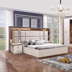 Set Completo di Camere da Letto di Lusso in Stile Turco <span class=keywords><strong>Istanbul</strong></span>, Letto Matrimoniale Moderno con Struttura in Legno, Set di Mobili per Camera da Letto di Alta Gamma - Product Image 1