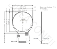 Module d'affichage LCD rond de 1,5, 2,1, 2,76, 3,4, 4,0, 5,0 pouces, écran HMI industriel, badge numérique, panneau de commande intelligent pour la maison