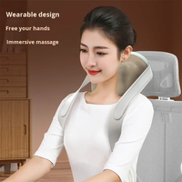 Masseur Shiatsu Nowcozy pour le dos et le cou avec chaleur, coussin de massage pour les épaules sans fil rechargeable