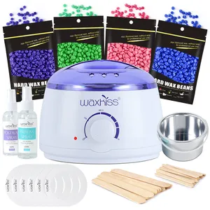 Hair Removal Electric Wax Warmer Machine Heater Hair Removal Sets Waxing Kit For Painless at Home Waxing