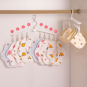 Colgadores de Ropa Creativos de Múltiples Niveles con Pinzas, Tendedero Plegable de Plástico para Toallas y Ropa - Product Image 2
