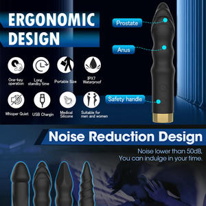 Nuovo Vibratore Bullet Silenzioso Impermeabile a 10 Frequenze per Stimolazione Maschile e Femminile Masturbazione Plug Anale - Product Image 5
