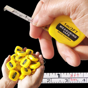 Mini 1M <b>Measuring</b> <b>Tape</b> Automatic Retractable With Keychain Metric Steel Ruler Portable Compact Size For DIY And Crafting - Product Image 3