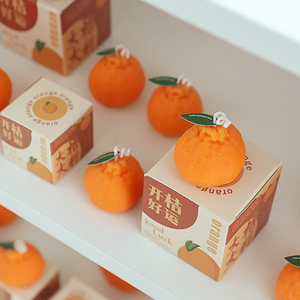 Novelty Ugly Orange Artificial Fruit <b>Mold</b> Handcrafted Aromatherapy <b>Candle</b> Special Scent Ideal Festive Holiday Present - Product Image 4