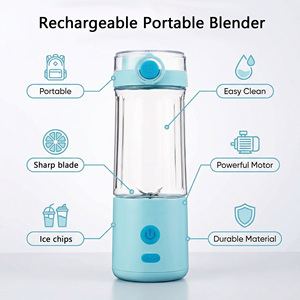 Exprimidor de Frutas Personal con Batería, Exprimidor Recargable por USB, Licuadora de 500 ml, Botellas Eléctricas, Mini Licuadora Portátil - Product Image 3