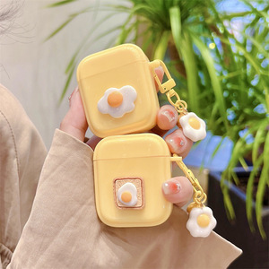เคสหูฟังสไตล์น่ารักแบบ Ins เหมาะสำหรับ AirPods1/2 ลายไข่ดาว สำหรับ AirPods Pro ลายกระดิ่ง สไตล์เกาหลีและญี่ปุ่น ป้องกันการตกกระแทก - Product Image 3