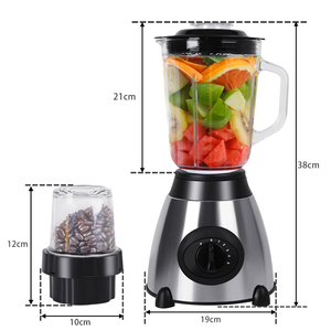 Licuadora Profesional de 1.5L de Vidrio y Acero Inoxidable, 5 Velocidades Variables, con Triturador de Hielo y Picador, Diseño Moderno, para Uso Doméstico - Product Image 3