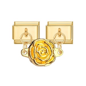 Moda creativa dolce amore romantico cuore italiano ciondoli per bracciale 9mm impermeabile in acciaio inossidabile fiori ciondoli italiani - Product Image 4