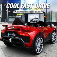 Mobil Sport Listrik Anak 12V, Mobil Mainan Dual Drive dengan Remote Control Bluetooth dan Fungsi Ayun untuk Anak Usia 1-6 Tahun
