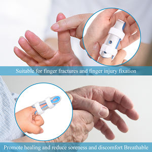 Verstelbaar Medisch Voor Rechte Breuk Gebroken Aluminium Pinky Metalen Middelvinger Spalksteun - Product Image 4