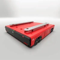 Chariot radio guidé durable pour entrepôt, avec batterie au lithium fer phosphate, pour la réception automatisée et l'insertion en stockage en allées profondes, offrant 8 heures d'autonomie