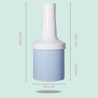 Pot de lotion Yu-Xiao en plastique PP résistant à la chaleur avec pompe, épais, pour cosmétiques, fabriqué dans le Zhejiang