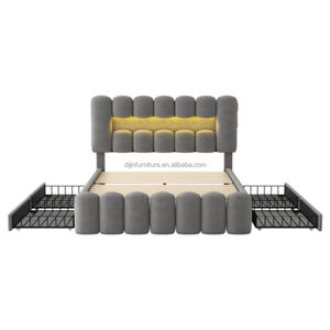 <span class=keywords><strong>Letto</strong></span> imbottito 140x200 <span class=keywords><strong>letto</strong></span> imbottito, <span class=keywords><strong>letto</strong></span> imbottito con 4 cassetti - Product Image 1