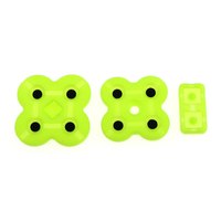 Boutons en caoutchouc NSLikey pour Nintendo DS Lite NDSL, coussinets conducteurs pour boutons