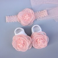Ensemble cadeau pour nouveau-né : Bandeau bébé couronne cygne mignon, accessoires pour cheveux d'enfants, bandeau et chaussettes pour nourrissons et tout-petits, fait main