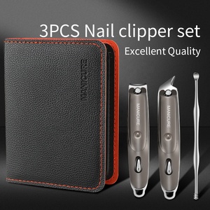 <span class=keywords><strong>Set</strong></span> Tagliaunghie Originale di Alta Qualità in Acciaio Inox Color Argento da Uomo Idea Regalo - Product Image 2