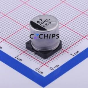 Condensador Electrolítico de Aluminio SMD EEEH1D1H470P, D10xL10.2mm 47uF 20% 50V 94mA-120Hz - Product Image 1