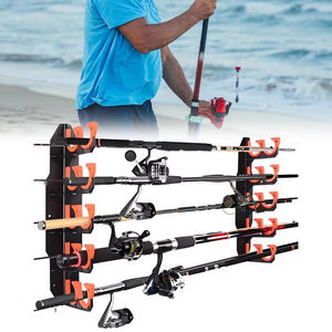 Support mural en plastique pour cannes à pêche, organisateur de matériel de pêche à dégagement rapide, support de rangement pour camion, ponton, bateau LM LM25433 Marque - Product Image 1