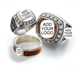 Gifts for <strong>Men</strong> Zinc Alloy 925 Silver Custom Championship <strong>Ring</strong> <strong>Moissanite</strong> - Product Image 6