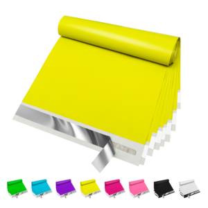 Poli Mailers kuning 10x13 inci 50 buah ramah lingkungan tahan air penutup sendiri tas privasi 2 hari Pengiriman 5 hari - Product Image 1